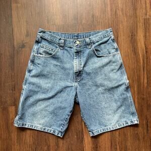 Wrangler Carpenter Denim Work Shorts – Men’s 33 – Utility Vintage Style